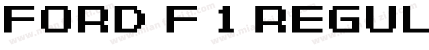 Ford F 1 Regular字体转换